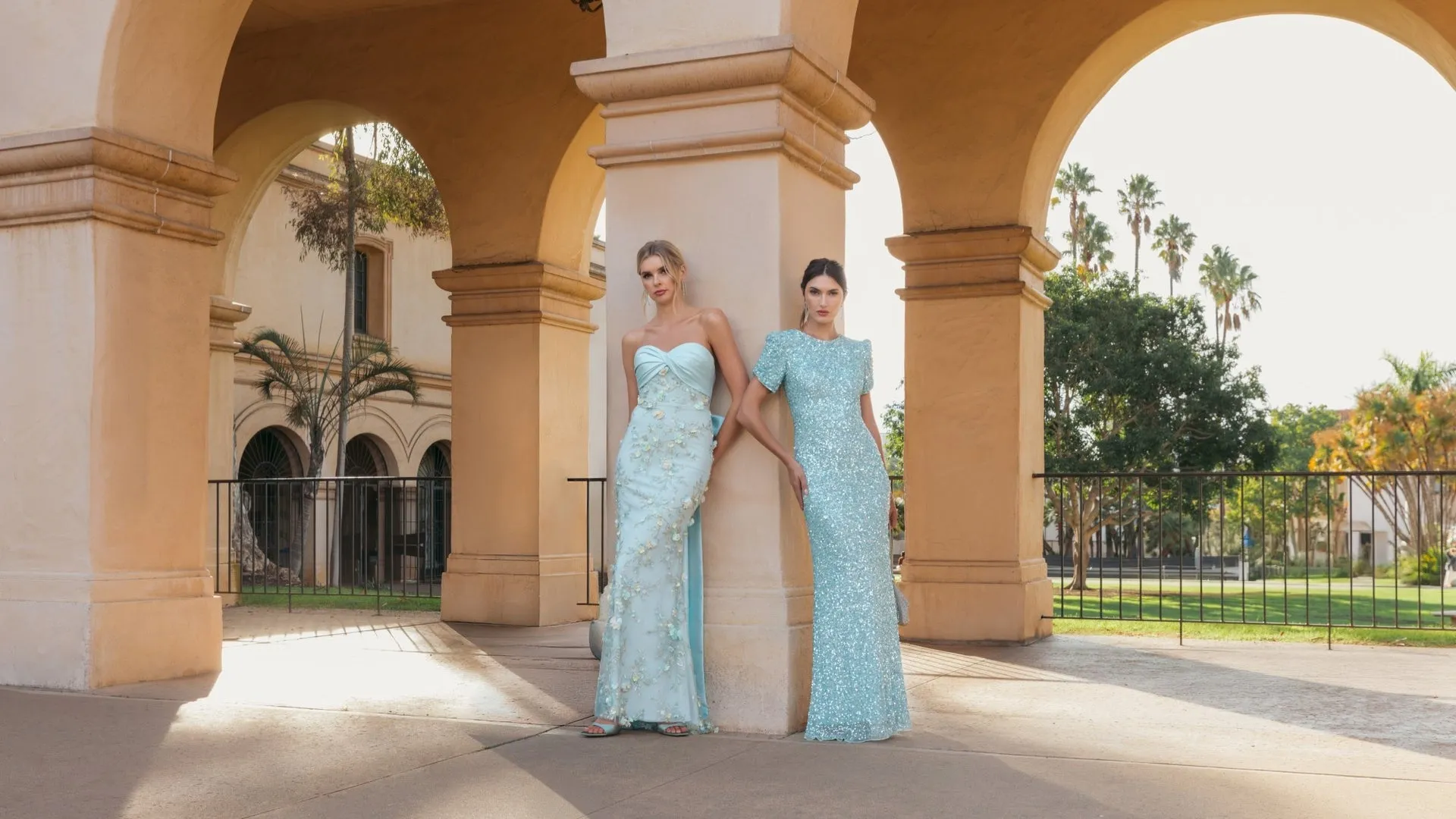 Mac Duggal evening gowns Shopify store hero