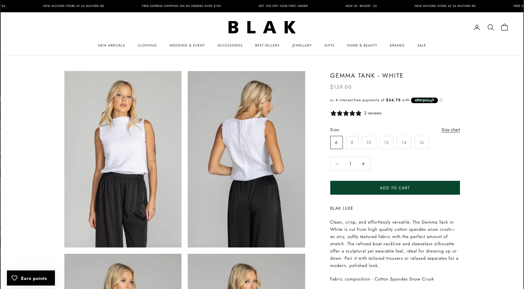 Blak Shopify POS dashboard